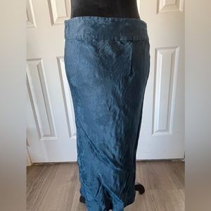 Vintage Maxi  pencil skirt by Anthropologie size 8 blue